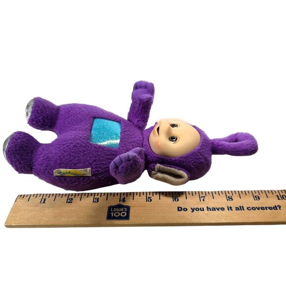 Vintage 1998 Teletubbies Tinky Winky Plush Doll 9" Hasbro Playskool Purple Toy - Picture 9 of 9